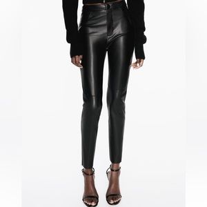 Zara Faux Leather Legging Pants